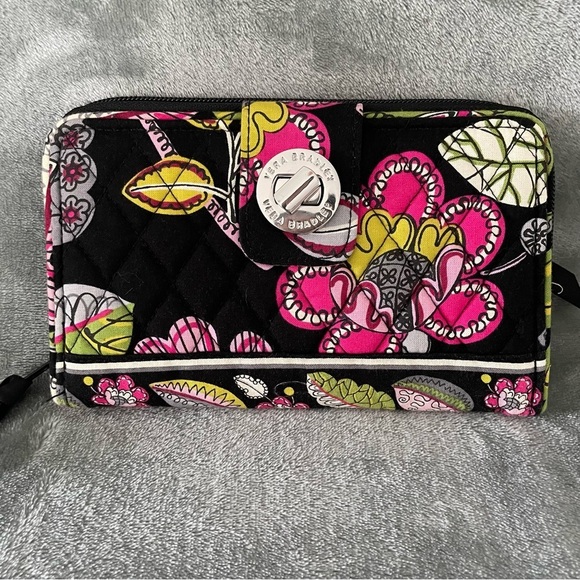 Vera Bradley Moon Blooms Mandy Shoulder Bag & Turn Lock Wallet Set Bundle - Picture 12 of 16